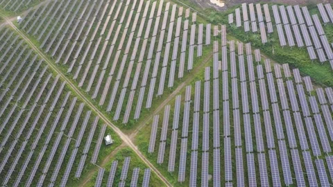 Solar power station in mountain Stock Footage 165610140