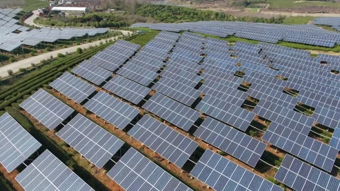 Solar power station in mountain Stock Footage 171305807