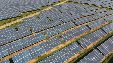 Solar power station in mountain Stock Footage 171305953