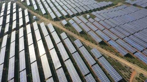 Solar power station in mountain Stock Footage 171307975
