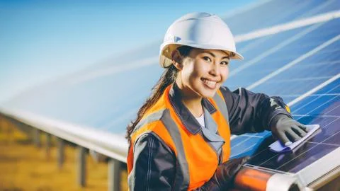 Solar power station Stock Photos