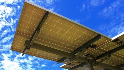 Solar power, timelapse Stock Footage 77894183