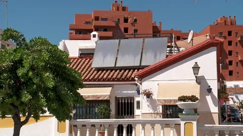 Solar powered beauty salon Stock Footage