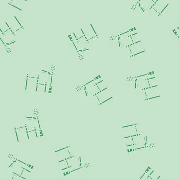 Solar powered lighting outdoor workouts glyph vector seamless pattern 스톡 일러스트