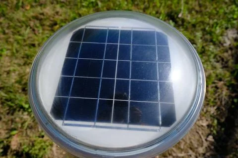 Solar Powered Pathway Light Stock Photos