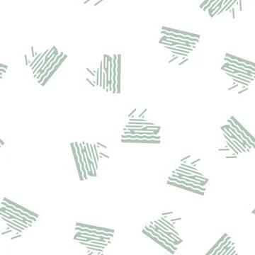 Solar powered ship glyph vector seamless pattern Stock Illustration