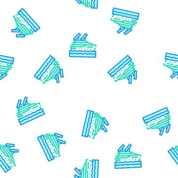 Solar powered ship vector seamless pattern Stock Illustration
