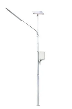 Solar powered street light Stock Photos