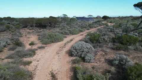 Solar powered telecommunications infrastructure in remote South Australia. Video stock 279795380
