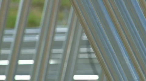 Solar powerplant construction Stock Footage 852512