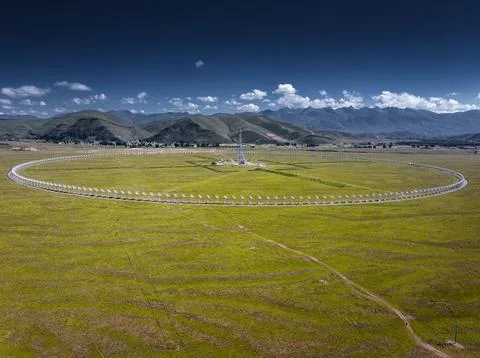 Solar radio imaging telescope array in Sichuan, China Stock Photos