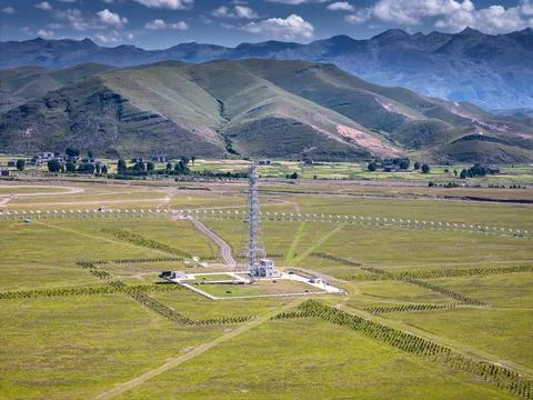 Solar radio imaging telescope array in Sichuan, China Stock Photos