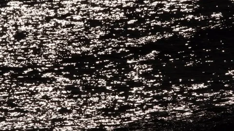 Solar reflections on sea Stock Footage 71393925