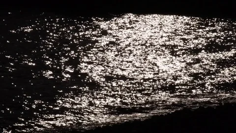 Solar reflections on sea Stock Footage 71408779