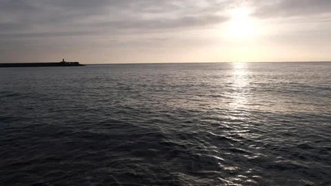 Solar reflections on sea Stock Footage 328659668