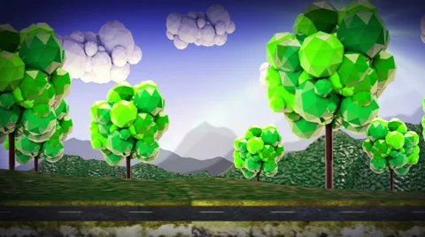 Solar road in the mountains Stock Footage 33867664