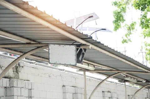 Solar shell lighting systems are becoming very popular and in great demand... Foto stock