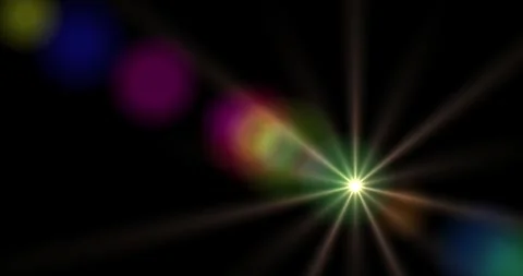 Solar shining spectrum ray effect moving on dark backgrounds 스톡 동영상 332686528