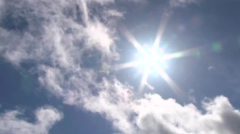 Solar Sky Shining Bright Stock Footage 35841393