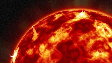 Solar Storm Illustrazione stock