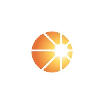 Solar sun logo Stock Illustration