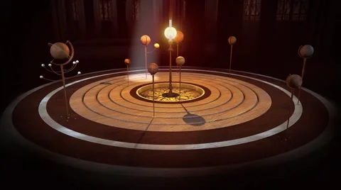 The solar system ，3Dmax Video stock 53470549