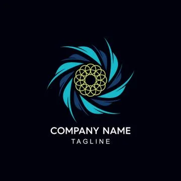 Solar system abstract Circle logo Stock Illustration