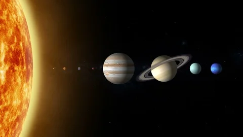 Solar System Background Stock Footage 102175831