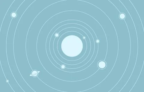 Solar system background Stock-Illustration