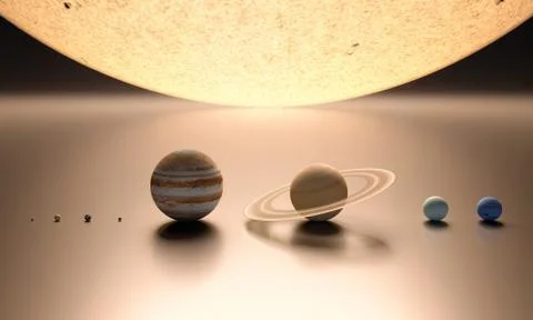 The solar system blank Stock Illustration