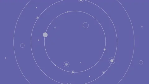 Solar system concentric, background 2D animated, 4k video Stock Footage 169028817