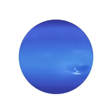Solar System Concept. View of Full Big Planet Neptune from Space. Elements of Stock Illustration