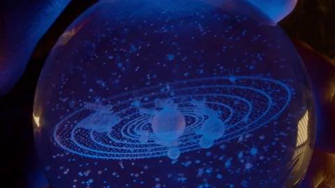 Solar System Crystal Ball Stock-Footage 234218445