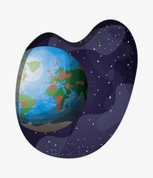 Solar system earth planet design vector illustration Stock Illustration