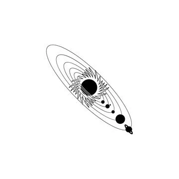 Solar system icon. Element of space icons. Premium quality graphic design icon Stock Illustration