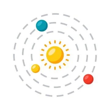 Solar System Icon Stock Illustration