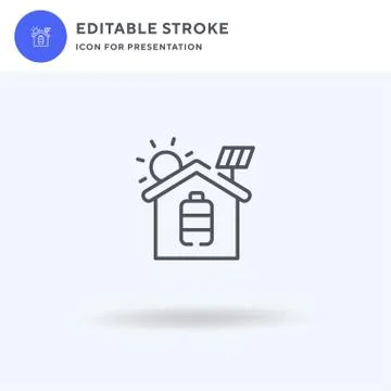 Solar System icon vector, filled flat sign, solid pictogram isolated on white Stock Illustration