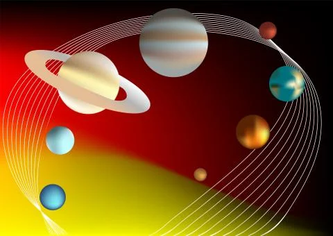 Solar system Stock Illustration