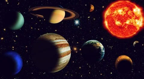 Solar system Stock Illustration