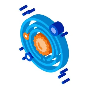 Solar System Milky Way isometric icon vector illustration Stock Illustration