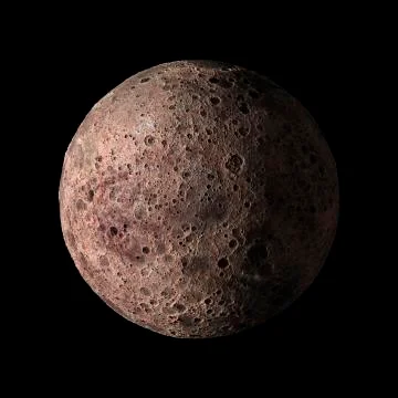 Solar system planet Alien on black background 3d rendering. Elements of this  스톡 일러스트