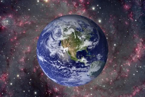 Solar System - Planet Earth. Elements of this image furnished by NASA. Stockfoto's