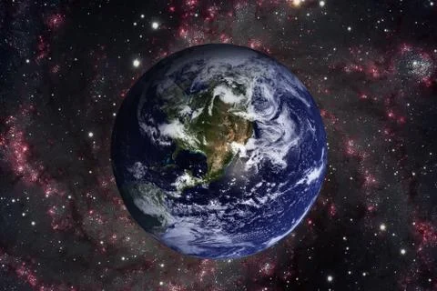 Solar System - Planet Earth. Elements of this image furnished by NASA. 库存照片