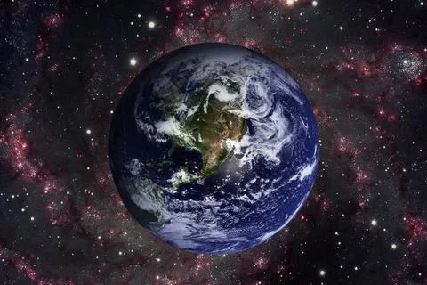 Solar System - Planet Earth. Elements of this image furnished by NASA. Sol... 写真素材