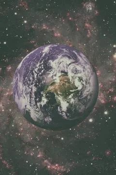 Solar System - Planet Earth. Elements of this image furnished by NASA. Sol... Фото