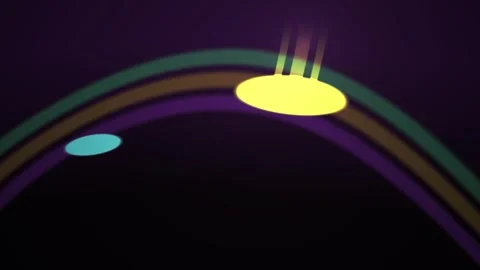Solar System Planet Eclipse Rainbow. Stock Footage 337495304