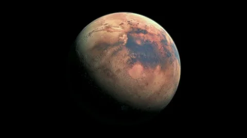 Solar system, the planet Mars Stock Footage 70835007