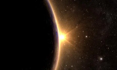 Solar System - Planet Mercury Stock Illustration