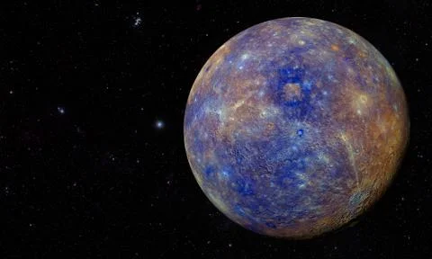 Solar System - Planet Mercury Stock Illustration