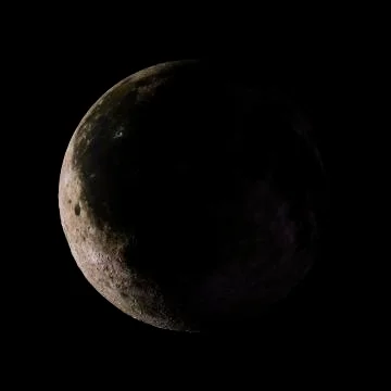 Solar system planet Moon on black background 3d rendering. Elements of this i 스톡 일러스트